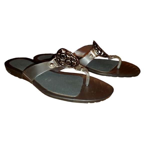 Coach Shoes Coach Crissy Jelly Thong Beach Sandals Flip Flops Logo